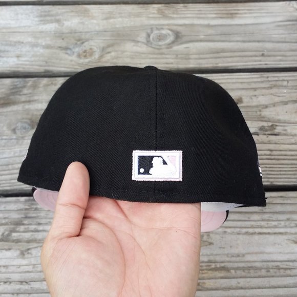 New Era San Francisco Giants 1901 All Star Game Patch Black Pink Fitted Hat Cap - Picture 5 of 6